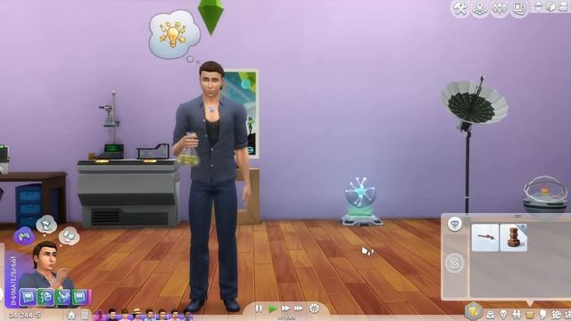 Симс 4 Вопросы по игре Сыворотки в карьере ученого / Видео обзор симс 4 / Симс 4 на работу смотреть онлайн