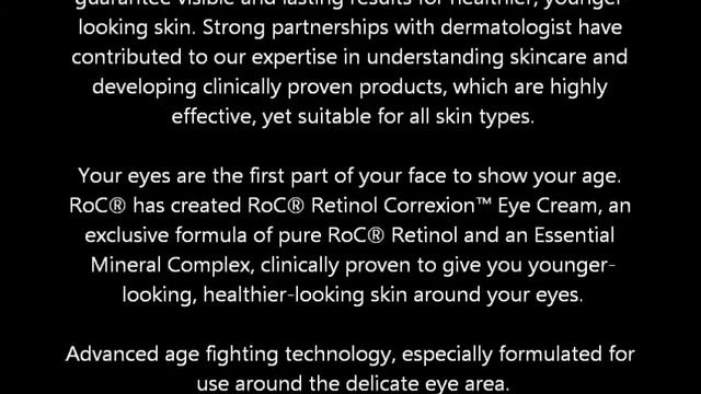 RoC Retinol Correxion Eye Cream 0 5 fl oz 15 ml смотреть онлайн