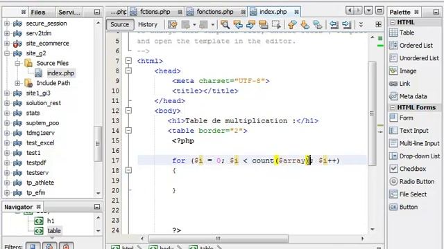 Exercice php tableau de multiplication смотреть онлайн