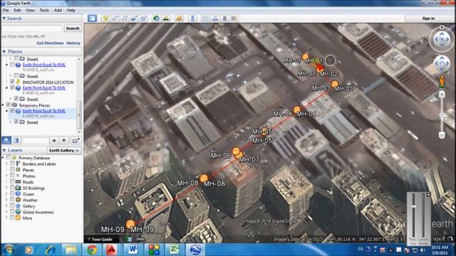Points and lines from excel to google earth and map смотреть онлайн
