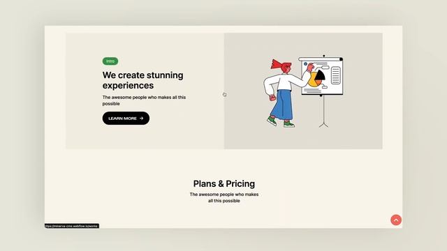 Minerva - Creative Agency Webflow Template смотреть онлайн