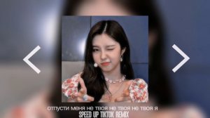 отпусти меня не твоя не твоя не твоя я Speed Up Tiktok Remix