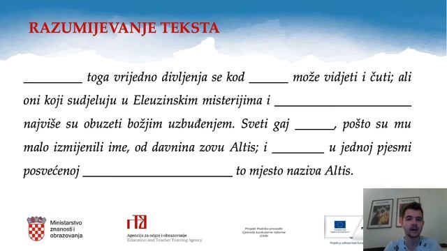 Grčki Jezik, 8.r. OŠ - Okupljališta Grka / Pokazne Zamjenice