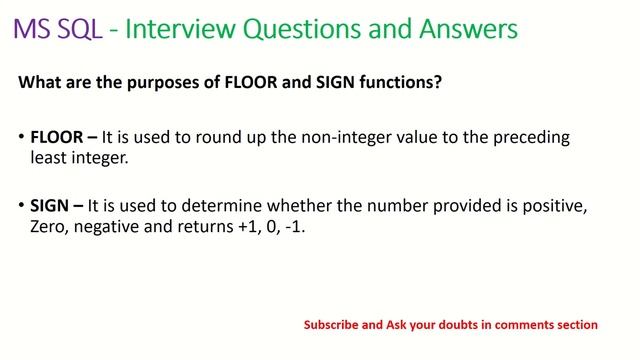 MS SQL Server - Top Interview Questions and Answers - Part 2 смотреть онлайн