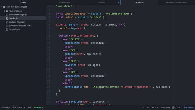 AWS SAM project with AWS Lambda + API Gateway + DynamoDB | Serverless | #2 смотреть онлайн