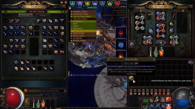 Path of Exile 3.18 - Crafting CWDT Belt - Flask Duration, Reduce Used, Cooldown - With Conqueror смотреть онлайн