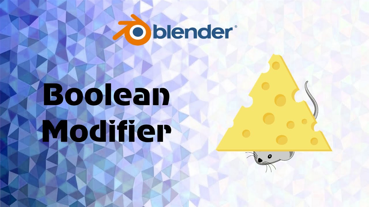 Blender Boolean модификатор смотреть онлайн