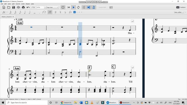 Shalom Chaverim - Ukulele Am F C (For educational purposes only) смотреть онлайн
