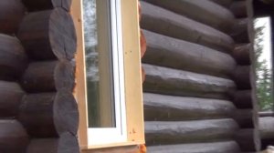 Установка наличников на окна в деревянном (бревенчатом) доме своими руками часть 0.