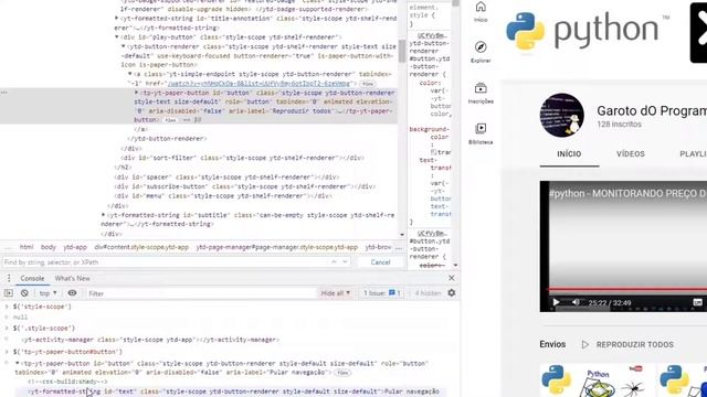 WEBSCRAPING - COMO SELECIONAR ELEMENTOS HTML - SELETORES CSS / XPATH /.CLASS / #ID / ATRIBUTOS смотреть онлайн