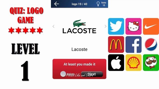 Quiz: Logo Game Level 1 - All Answers - Walkthrough ( By Lemmings at work ) смотреть онлайн