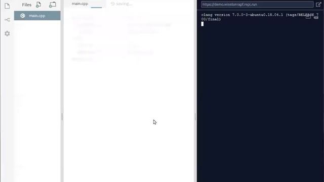 Hello C++ repl.it смотреть онлайн