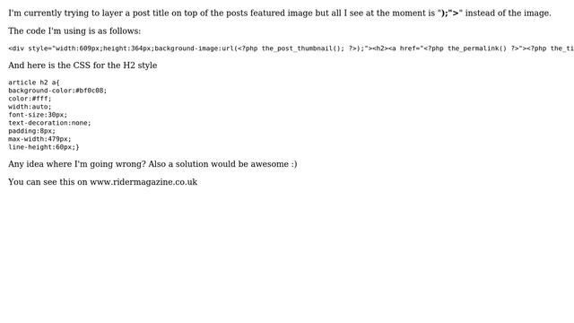 Wordpress: Layer post title on top of image Wordpress featured thumbnail image (2 Solutions!!) смотреть онлайн