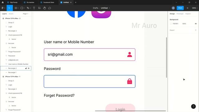 Basic login design figma tutorial in tamil UI UX Design #figma #ui #ux mobile app ui ux im figma ap смотреть онлайн