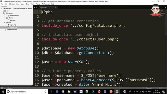 PHP REST API From Scratch with Postman (2/3) - PHP-MySQL-User-Signup-Login-Rest API ?? смотреть онлайн
