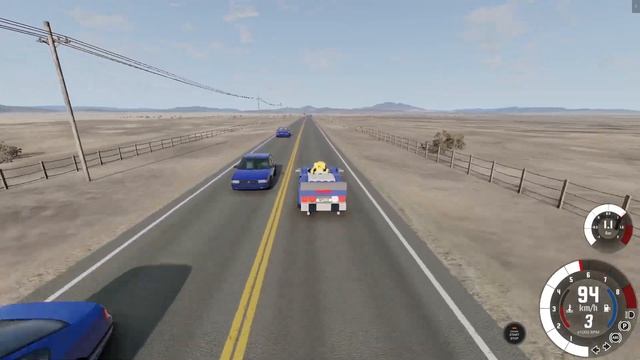 ЛЕГО МАШИНА НА СКОРОСТИ 400 КМ/Ч ЛЕТИТ ПО ШОССЕ В BEAMNG DRIVE смотреть онлайн