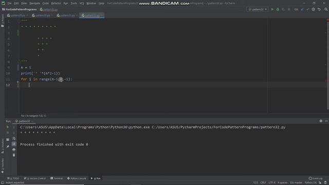 Python Pattern Printing Programs | Pattern Programming With Python #32 | for code coder смотреть онлайн