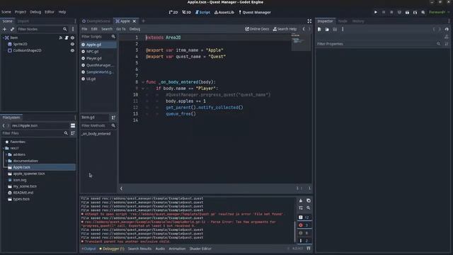 Finishing up Quest Manager Godot 4 Plugin смотреть онлайн