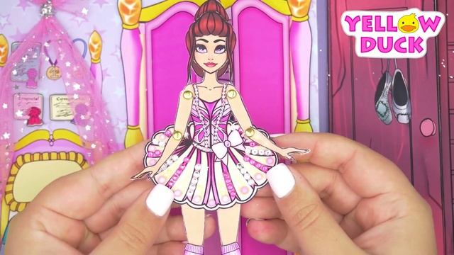Paper Dolls Rich Ballerina Vs Broke Ballerina Paper Crafts Dress Up  Diy