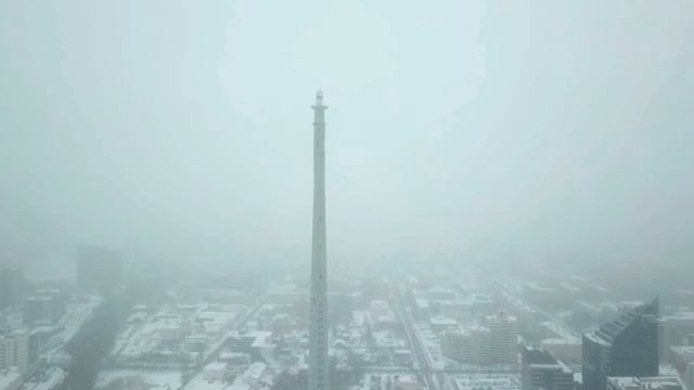 ТВ-башня Екатеринбург, 1 день до сноса. Снегопад. смотреть онлайн