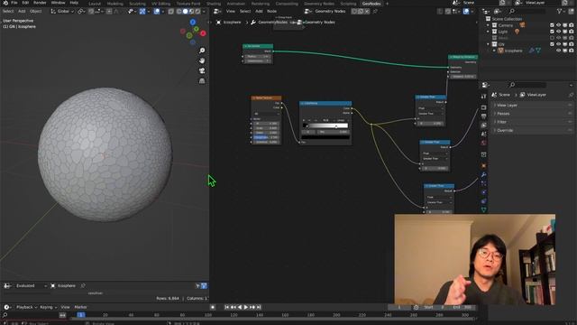 ? Organic Hexagon ( polygon ), Cell Style 細胞 / Blender Geometry Node 3.1 Tutorial / Voronoi смотреть онлайн