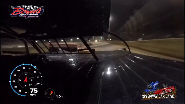 #44 Chase King - Crate Late Model - 2-3-18 Boyd's Speedway - In Car Camera смотреть онлайн