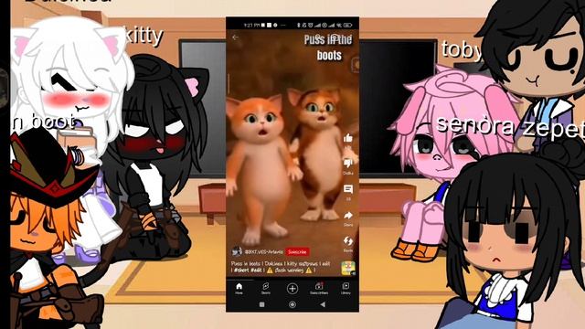 Puss in boots adventure + kitty react to puss in boots | kinda cringe at first I think смотреть онлайн