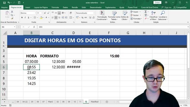 Como Digitar Horas Sem Dois Pontos no Excel? смотреть онлайн