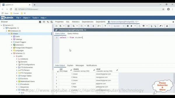 PostgreSQL Connection In WinForms Application Datagridview