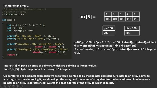 Pointer to an Array PART - 1 | GeeksforGeeks смотреть онлайн