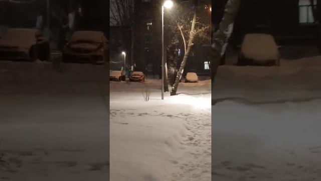 Снег кружится, летает - летает! Москва в сугробах 16.01.2021. смотреть онлайн