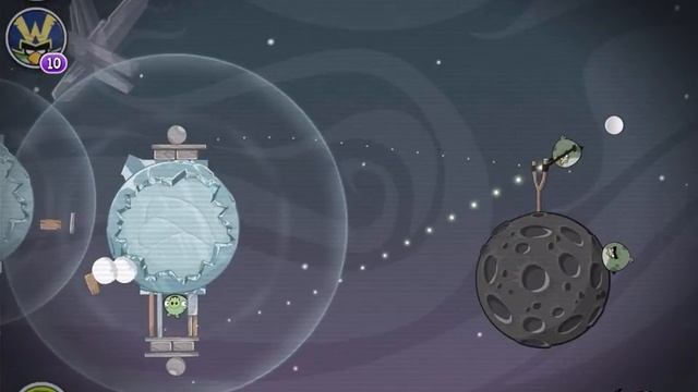 Angry Birds Space Cold Cuts Level M2-19 Mirror World Walkthrough 3 Star смотреть онлайн