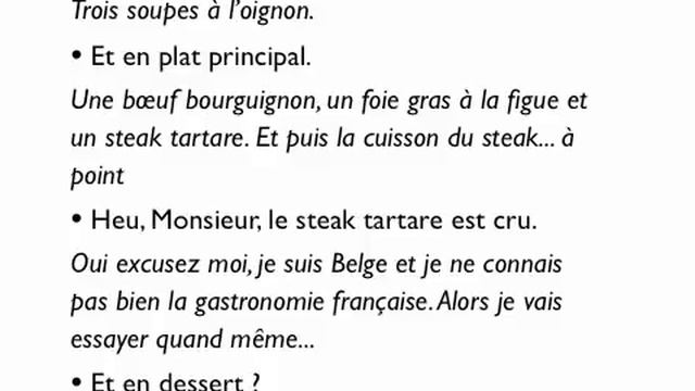 French Lesson: Au restaurant смотреть онлайн