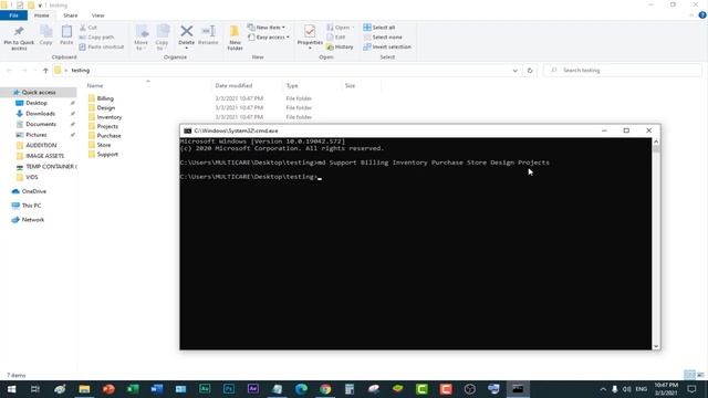 How to create multiple folders with different names | Multiple folder creation in windows смотреть онлайн