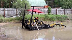 Земснаряд Боцман-М: очистка и углубление водоема (пруда)