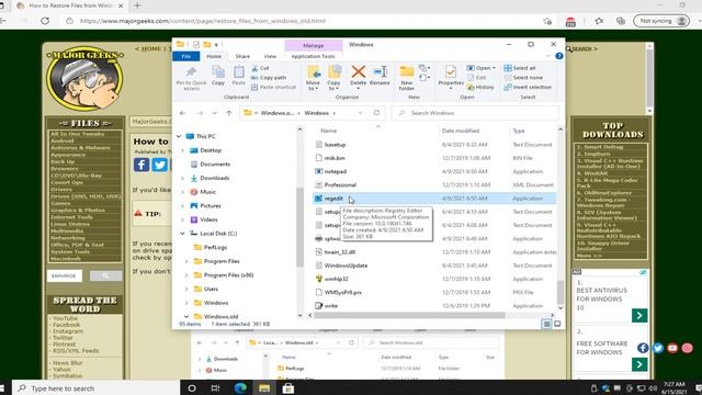 How to Restore Files from Windows old in Windows 10 смотреть онлайн