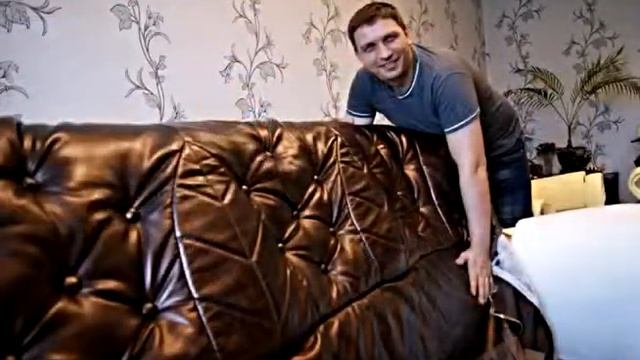 Перетяжка мягкой мебели, пример смотреть онлайн