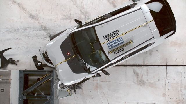 2023 Subaru Solterra Original Moderate Overlap Crash Test (extended Footage)