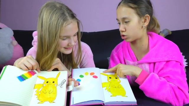 Ночёвка Двух Подруг! По Ночам мы РИСУЕМ в Скетчбуках смотреть онлайн