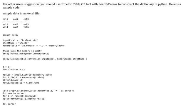 GIS: Using ArcPy to Read from Excel Spreadsheet to Python Dictionary смотреть онлайн