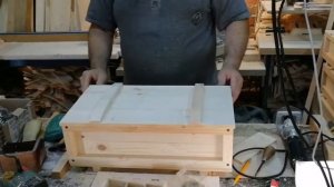 Установка петель на деревянный ящик. Часть 2