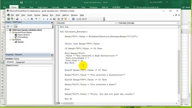VBA Excel 2016 Lesson 8 - Select Case statement смотреть онлайн
