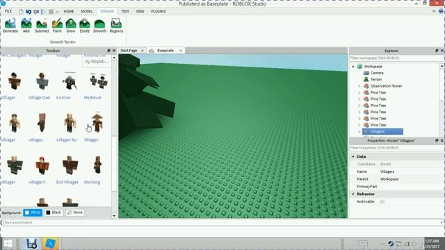 Roblox Studio Making a Village (Tutorial) смотреть онлайн