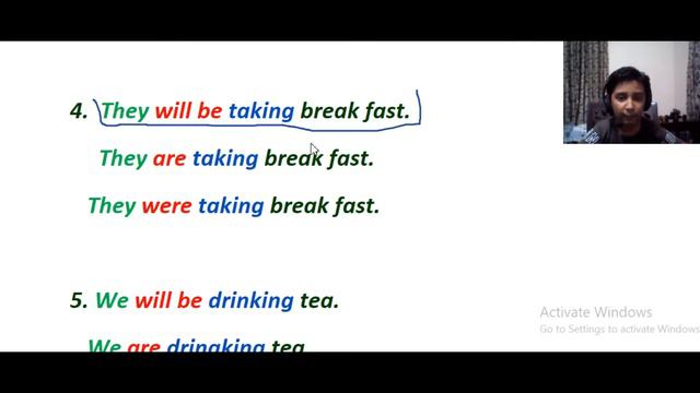 Tense Future, present, past Continuous/ Negative with example/Interrogative tense смотреть онлайн
