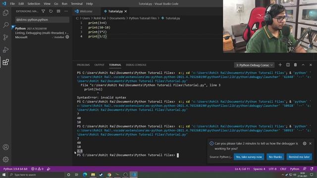 Maths Operators, Functions and Syntax (Hindi / हिंदी) | Programming in Python - 2 смотреть онлайн