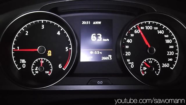 2013 Volkswagen Golf VII 1.6 TDI 105 HP 0-100 km/h Acceleration GPS смотреть онлайн