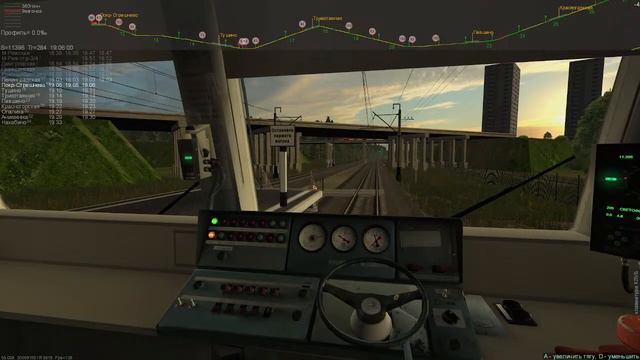 ПРИГОРОДНЫЙ ПОЕЗД №6633 МОСКВА-НАХАБИНО L ●  ZDsimulator (ZDsim)