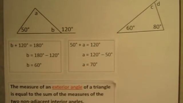 Solving for Missing Interior and Exterior Angles of Triangles смотреть онлайн