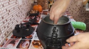 Гуляш из куриных желудочков.Готовлю в Афганском казане.