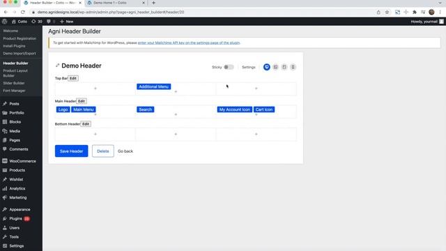 Tutorial 2: Create Header using Agni Header Builder with Cartify WooCommerce WordPress Theme смотреть онлайн